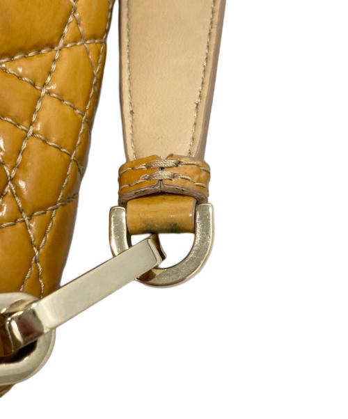 Christian Dior（クリスチャン ディオール）Christian Dior (クリスチャン ディオール) カナージュニューロックショルダーバッグ イエローの古着・服飾アイテム