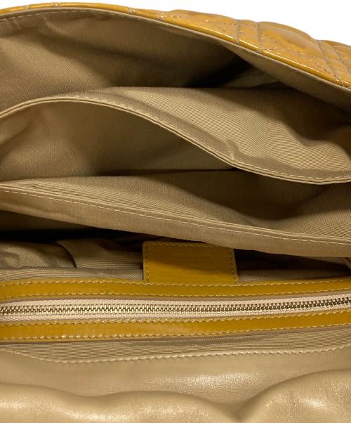 Christian Dior（クリスチャン ディオール）Christian Dior (クリスチャン ディオール) カナージュニューロックショルダーバッグ イエローの古着・服飾アイテム