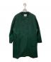 Le minor（ルミノア）の古着「ウールリングソフト圧縮 ノーカラーダブルブレストコート」｜グリーン