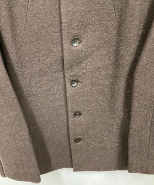 Le minor（ルミノア）Le minor (ルミノア) ノーカラージャケット ブラウン サイズ:38 未使用品の古着・服飾アイテム