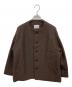 Le minor（ルミノア）の古着「ノーカラージャケット」｜ブラウン