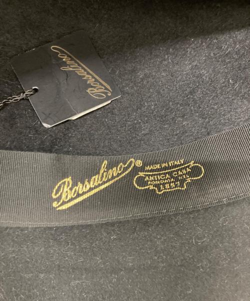 BORSALINO（ボルサリーノ）BORSALINO (ボルサリーノ) ハット ブラック サイズ:58の古着・服飾アイテム