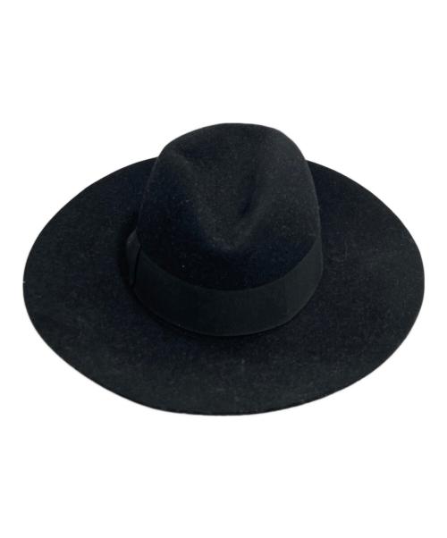 BORSALINO（ボルサリーノ）BORSALINO (ボルサリーノ) ハット ブラック サイズ:58の古着・服飾アイテム