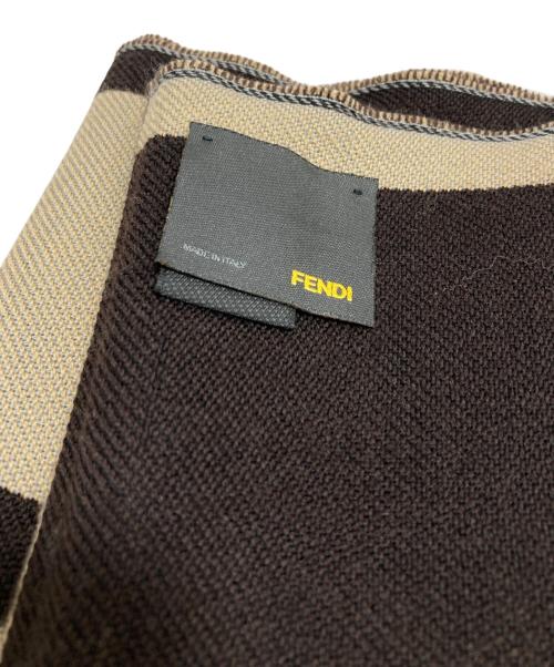 FENDI（フェンディ）FENDI (フェンディ) ストール ブラウンの古着・服飾アイテム