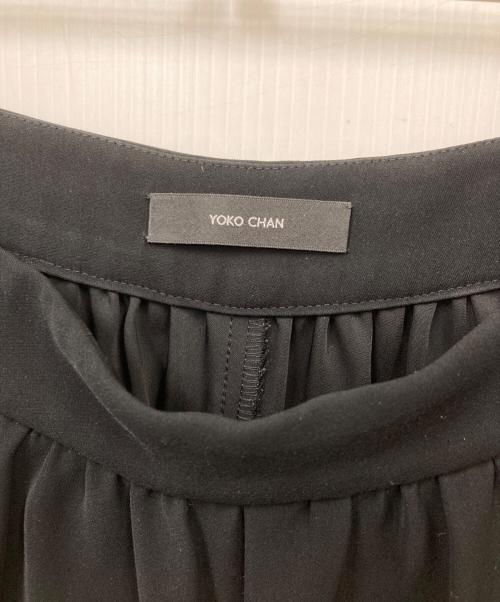 YOKO CHAN（ヨーコチャン）YOKO CHAN (ヨーコチャン) ハイウエストギャザーパンツ ブラック サイズ:36の古着・服飾アイテム