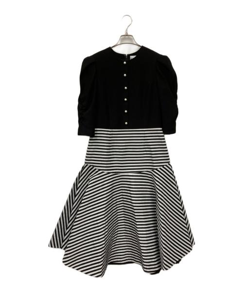 BORDERS at BALCONY（ボーダーズアットバルコニー）BORDERS AT BALCONY (ボーダーズアットバルコニー) MERMAID DRESS ブラック サイズ:36の古着・服飾アイテム