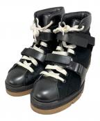 ALEXANDER WANGアレキサンダー・ワン）の古着「ハラコハイカットスニーカー」｜ブラック