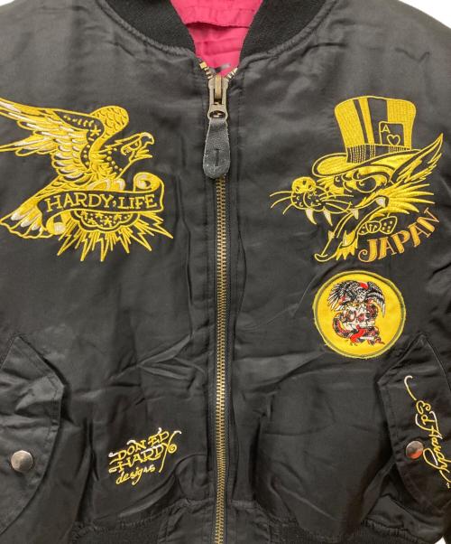 DON ED HARDY（ドンエドハーディ）DON ED HARDY (ドンエドハーディ) MA-1ジャケット ブラック サイズ:Sの古着・服飾アイテム