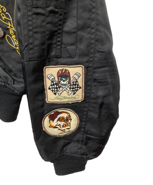 DON ED HARDY（ドンエドハーディ）DON ED HARDY (ドンエドハーディ) MA-1ジャケット ブラック サイズ:Sの古着・服飾アイテム