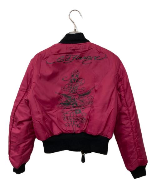 DON ED HARDY（ドンエドハーディ）DON ED HARDY (ドンエドハーディ) MA-1ジャケット ブラック サイズ:Sの古着・服飾アイテム