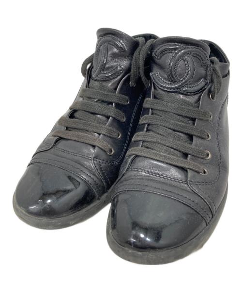 CHANEL（シャネル）CHANEL (シャネル) スニーカー ブラック サイズ:34の古着・服飾アイテム