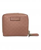 GUCCIグッチ）の古着「マイクログッチシマコンパクトウォレット」｜ピンク