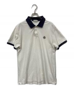 中古・古着通販】MONCLER (モンクレール) ポロシャツ ホワイト