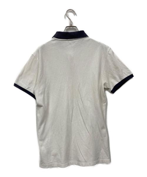 MONCLER（モンクレール）MONCLER (モンクレール) ポロシャツ ホワイト サイズ:Mの古着・服飾アイテム