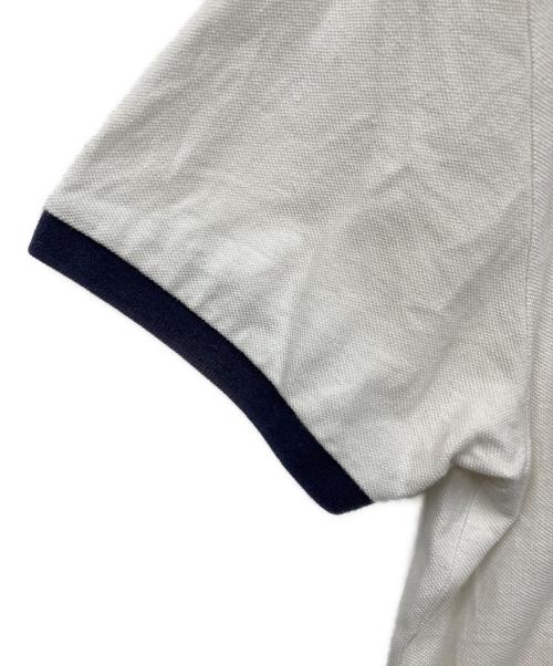 MONCLER（モンクレール）MONCLER (モンクレール) ポロシャツ ホワイト サイズ:Mの古着・服飾アイテム