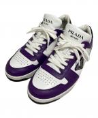 PRADAプラダ）の古着「ダウンタウンレザースニーカー」｜ホワイト