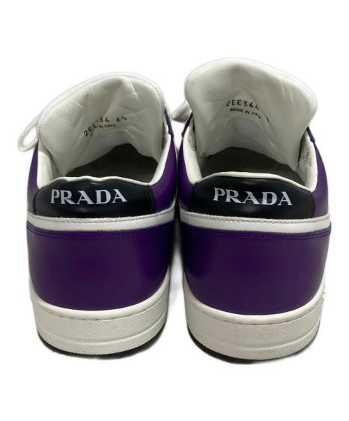 PRADA（プラダ）PRADA (プラダ) ダウンタウンレザースニーカー ホワイト サイズ:6 1/2の古着・服飾アイテム