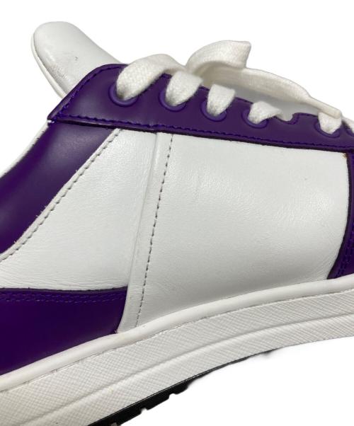 PRADA（プラダ）PRADA (プラダ) ダウンタウンレザースニーカー ホワイト サイズ:6 1/2の古着・服飾アイテム