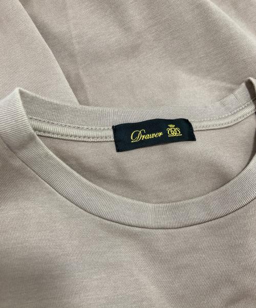 DRAWER（ドゥロワー）DRAWER (ドゥロワー) コットン天竺ノースリーブロングプルオーバー ベージュ サイズ:1の古着・服飾アイテム