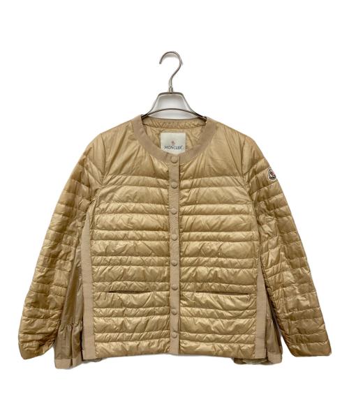 MONCLER（モンクレール）MONCLER (モンクレール) HIDEYOダウンジャケット ベージュの古着・服飾アイテム