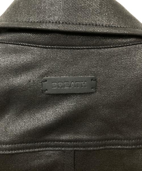 BREATH（ブレス）BREATH (ブレス) COATING SHIRT JACKET ブラック サイズ:Lの古着・服飾アイテム