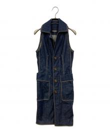 DSQUARED2（ディースクエアード）の古着「ノースリーブワンピース」｜インディゴ