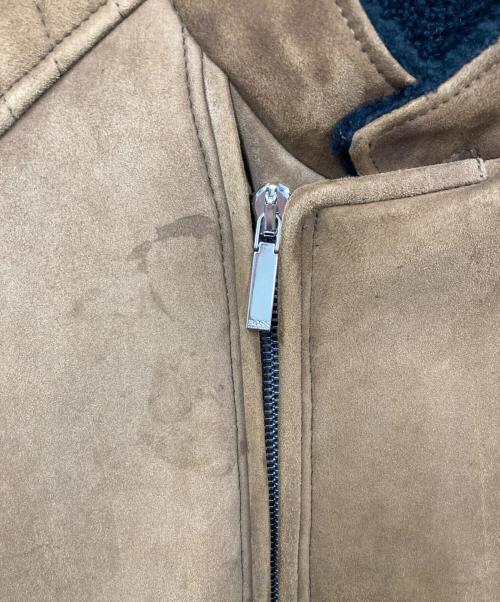 BOSS HUGO BOSS（ボス ヒューゴボス）BOSS HUGO BOSS (ボス ヒューゴボス) スウェードジャケット ブラウン サイズ:48の古着・服飾アイテム