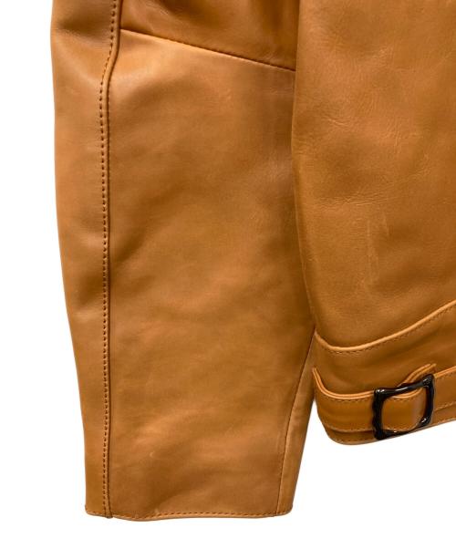 NUDIE JEANS（ヌーディー・ジーンズ）NUDIE JEANS (ヌーディー・ジーンズ) EDDY LEATHER JACKET ブラウン サイズ:Sの古着・服飾アイテム
