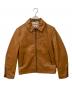 NUDIE JEANS（ヌーディー・ジーンズ）の古着「EDDY LEATHER JACKET」｜ブラウン