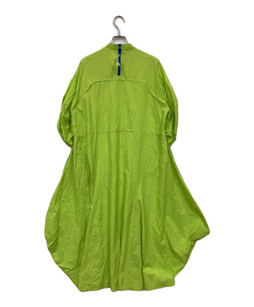 nagonstans（ナゴンスタンス）nagonstans (ナゴンスタンス) ナイロンワンピース グリーン サイズ:MEDIUMの古着・服飾アイテム