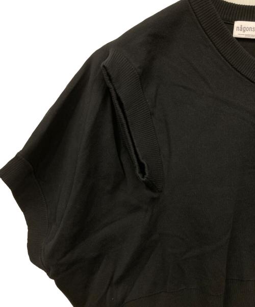 nagonstans（ナゴンスタンス）nagonstans (ナゴンスタンス) 2Way Cropped Vest ブラック サイズ:Mの古着・服飾アイテム