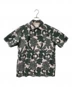 TOGA VIRILISトーガ ビリリース）の古着「Embroidery S/S shirt」｜グリーン