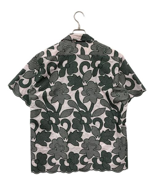 TOGA VIRILIS（トーガ ビリリース）TOGA VIRILIS (トーガ ビリリース) Embroidery S/S shirt グリーン サイズ:44の古着・服飾アイテム