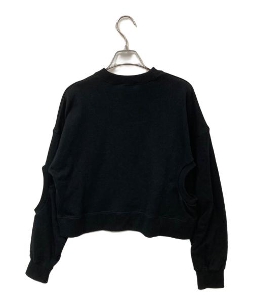 nagonstans（ナゴンスタンス）nagonstans (ナゴンスタンス) hole sweat pullover ブラック サイズ:MEDIUM 未使用品の古着・服飾アイテム