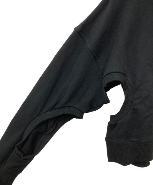 nagonstans（ナゴンスタンス）nagonstans (ナゴンスタンス) hole sweat pullover ブラック サイズ:MEDIUM 未使用品の古着・服飾アイテム