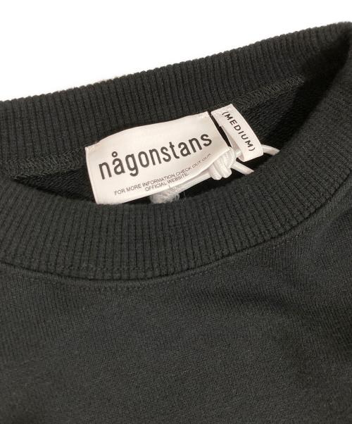 nagonstans（ナゴンスタンス）nagonstans (ナゴンスタンス) hole sweat pullover ブラック サイズ:MEDIUM 未使用品の古着・服飾アイテム