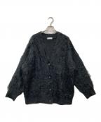 MAISON SPECIALメゾンスペシャル）の古着「Shaggy Knit Cardigan」｜ブラック