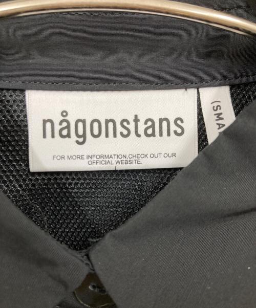nagonstans（ナゴンスタンス）nagonstans (ナゴンスタンス) 6/4クロス アシンメSH DRS/シャツドレス ブラック サイズ:Small 未使用品の古着・服飾アイテム