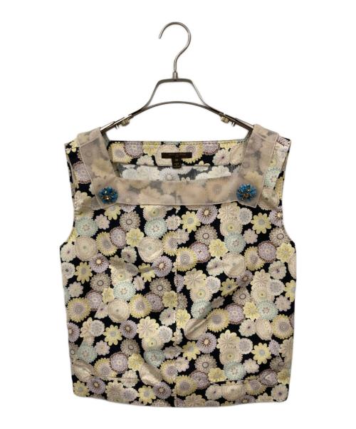 LOUIS VUITTON（ルイ ヴィトン）LOUIS VUITTON (ルイ ヴィトン) ノースリーブブラウス ベージュ サイズ:38の古着・服飾アイテム