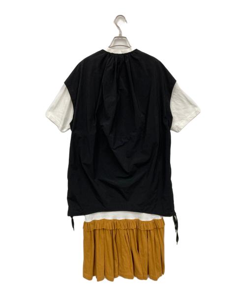 nagonstans（ナゴンスタンス）nagonstans (ナゴンスタンス) レイヤードワンピース ホワイト サイズ:SMALLの古着・服飾アイテム