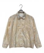 TOGA ARCHIVESトーガアーカイブス）の古着「Flocky print shirt」｜ベージュ