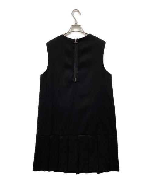LANVIN en Bleu（ランバンオンブルー）LANVIN en Bleu (ランバンオンブルー) ノースリーブワンピース ブラック サイズ:38の古着・服飾アイテム