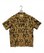 TOGA VIRILISトーガ ビリリース）の古着「Embroidery S/S shirt」｜ブラウン