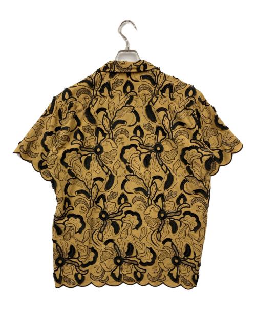 TOGA VIRILIS（トーガ ビリリース）TOGA VIRILIS (トーガ ビリリース) Embroidery S/S shirt ブラウン サイズ:46の古着・服飾アイテム