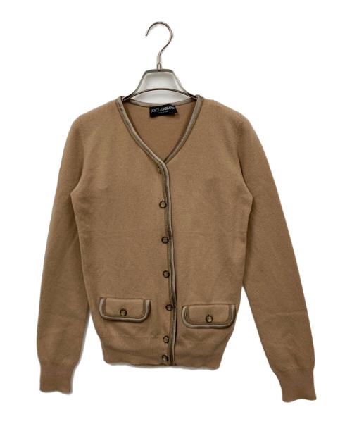 DOLCE & GABBANA（ドルチェ＆ガッバーナ）DOLCE & GABBANA (ドルチェ＆ガッバーナ) アンサンブルカーディガン ブラウン サイズ:40の古着・服飾アイテム