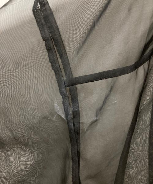 ENFOLD（エンフォルド）ENFOLD (エンフォルド) ASYMMETRY CIRCLE SHIRT CARDIGAN ブラウン サイズ:38の古着・服飾アイテム