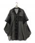 ENFOLD（エンフォルド）の古着「ASYMMETRY CIRCLE SHIRT CARDIGAN」｜ブラウン