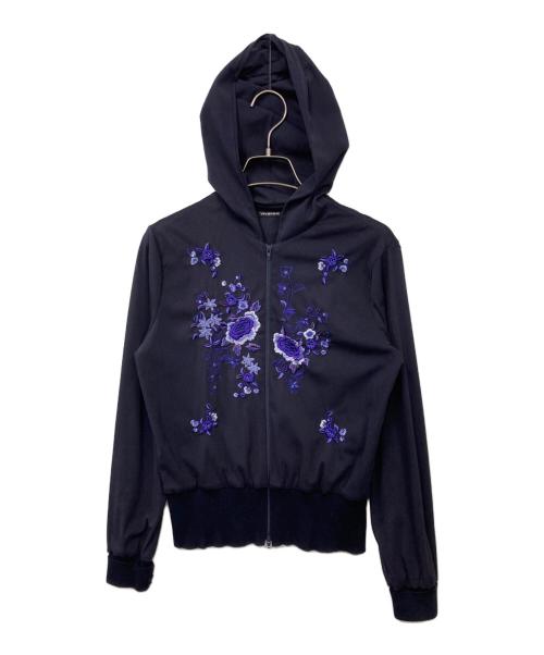 VIVIENNE TAM（ヴィヴィアンタム）VIVIENNE TAM (ヴィヴィアンタム) ジップパーカー ネイビーの古着・服飾アイテム