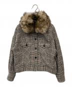 GRACE CONTINENTAL（グレースコンチネンタル）の古着「フォックスファーブルゾン」｜グレー