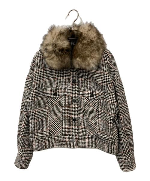 GRACE CONTINENTAL（（グレースコンチネンタル）GRACE CONTINENTAL (（グレースコンチネンタル) フォックスファーブルゾン グレー サイズ:38の古着・服飾アイテム